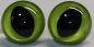Preview: 1 Paar Katzenaugen Drachenaugen Sicherheitsaugen lime metallic