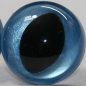 Preview: 1 Paar Katzenaugen Drachenaugen Sicherheitsaugen hellblau metallic