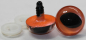 Preview: 1 Paar Katzenaugen Drachenaugen Sicherheitsaugen orange metallic