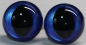 Preview: 1 Paar Katzenaugen Drachenaugen Sicherheitsaugen dunkelblau metallic
