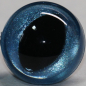 Preview: 1 Paar Katzenaugen Drachenaugen Sicherheitsaugen mittelblau metallic