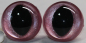 Preview: 1 Paar Katzenaugen Drachenaugen Sicherheitsaugen rosa metallic