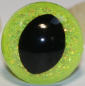 Preview: Katzenaugen Drachenaugen Glitzer Glitter Zitronengelb