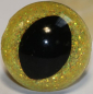 Preview: Katzenaugen Drachenaugen Glitzer Glitter Goldgelb