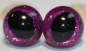 Preview: 1 Paar Katzenaugen Drachenaugen Sicherheitsaugen Glitter Fuchsia