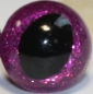 Preview: 1 Paar Katzenaugen Drachenaugen Sicherheitsaugen Glitter Fuchsia