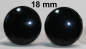 Preview: 1 Paar Sicherheitsaugen 18 mm Knopfaugen schwarz durchgefärbt rund