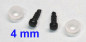 Preview: Sicherheitsaugen 4 mm Knopfaugen schwarz durchgefärbt rund 2