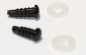 Preview: Sicherheitsaugen 5 mm Knopfaugen schwarz durchgefärbt rund 2