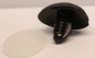 Preview: Sicherheitsnase 18 mm x 26 mm Koala hart schwarz glänzend mit Sicherheitsscheibe