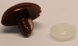 Preview: Sicherheitsnase 18 mm x 26 mm Koala hart braun glänzend mit Sicherheitsscheibe