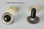 Preview: 1 Paar Sicherheitsaugen Silbergold metallic