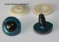 Preview: 1 Paar Sicherheitsaugen Perlblau metallic
