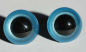 Preview: 1 Paar Sicherheitsaugen Hellblau metallic