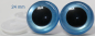 Preview: 1 Paar Sicherheitsaugen hellblau metallic
