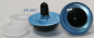 Preview: 1 Paar Sicherheitsaugen hellblau metallic