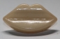 Preview: 1 Mund hellbeige zum Annähen 13 mm x 25 mm