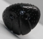 Preview: Sicherheitsnase 16 mm x 19 mm Hund hart schwarz mit Sicherheitsscheibe