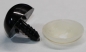 Preview: Sicherheitsnase 19 mm x 24 mm Hund hart schwarz glänzend mit Sicherheitsscheibe
