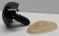 Preview: Sicherheitsnase 19 mm x 23 mm Hund hart schwarz glänzend mit Sicherheitsscheibe