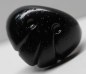 Preview: Sicherheitsnase 20 mm x 26 mm Hund hart schwarz mit Sicherheitsscheibe
