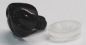 Preview: Sicherheitsnase 22 mm x 15 mm Hund hart schwarz glänzend mit Sicherheitsscheibe