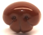 Preview: Sicherheitsnase 15 mm x 12 mm Hund hart braun glänzend mit Sicherheitsscheibe