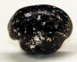 Preview: Sicherheitsnase 18,5 mm x 13,8 mm Hund hart schwarz Glitter mit Sicherheitsscheibe