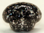 Preview: Sicherheitsnase 20,6 mm x 15,2 mm Hund hart schwarz Glitter mit Sicherheitsscheibe
