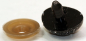 Preview: Sicherheitsnase 24,3 mm x 18,4 mm Hund hart schwarz Glitter mit Sicherheitsscheibe