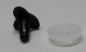 Preview: Sicherheitsnase 13 x 10 mm Fuchs hart schwarz mit Sicherheitsscheibe