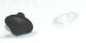 Preview: Sicherheitsnase 9 x 6 mm Fuchs hart schwarz mit Sicherheitsscheibe