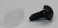 Preview: Sicherheitsnase 24 mm x 14 mm Gazelle hart schwarz mit Sicherheitsscheibe