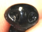 Preview: Sicherheitsnase 7 x 5 mm Nager Nagetier hart schwarz glänzend mit Sicherheitsscheibe