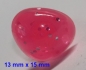 Preview: Sicherheitsnase dreieckig hart pink Glitter mit Sicherheitsscheibe