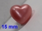 Preview: Sicherheitsnase Herz hart Perlpink glänzend mit Sicherheitsscheibe