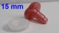 Preview: Sicherheitsnase Herz hart Perlpink glänzend mit Sicherheitsscheibe