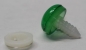 Preview: Sicherheitsnase 14 mm rund Grün halbtransparent mit Sicherheitsscheibe