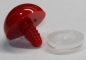 Preview: Sicherheitsnase 24 mm rund Rot mit Sicherheitsscheibe