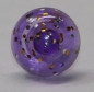 Preview: Sicherheitsnase 14 mm rund Violett Glitter transparent mit Sicherheitsscheibe