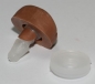 Preview: Sicherheitsnase 16 mm x 13 mm Hund Soft hellbraun Softnase mit Sicherheitsscheibe