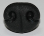 Preview: Sicherheitsnase 16 mm x 13 mm Hund Soft schwarz Softnase mit Sicherheitsscheibe