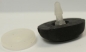 Preview: Sicherheitsnase 26 mm x 21 mm Hund Soft schwarz Softnase mit Sicherheitsscheibe