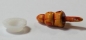Preview: 1 Stück Nase Möhre zum Einkleben 8 mm x 14 mm orange meliert für Schneemann