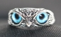 Preview: Ring Greifvogel silbern blau