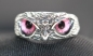 Preview: Ring Greifvogel silbern rosa
