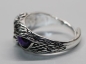Preview: Ring Greifvogel silbern violett