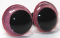 Preview: 1 Paar Sicherheitsaugen 18 mm Neon Pink irisierend metallic Schielaugen