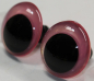 Preview: 1 Paar Sicherheitsaugen 20 mm Neon Pink irisierend metallic Schielaugen