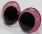 Preview: 1 Paar Sicherheitsaugen 23 mm Neon Pink irisierend metallic Schielaugen